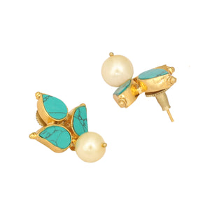 22K Gold Plated Cerulean Studs