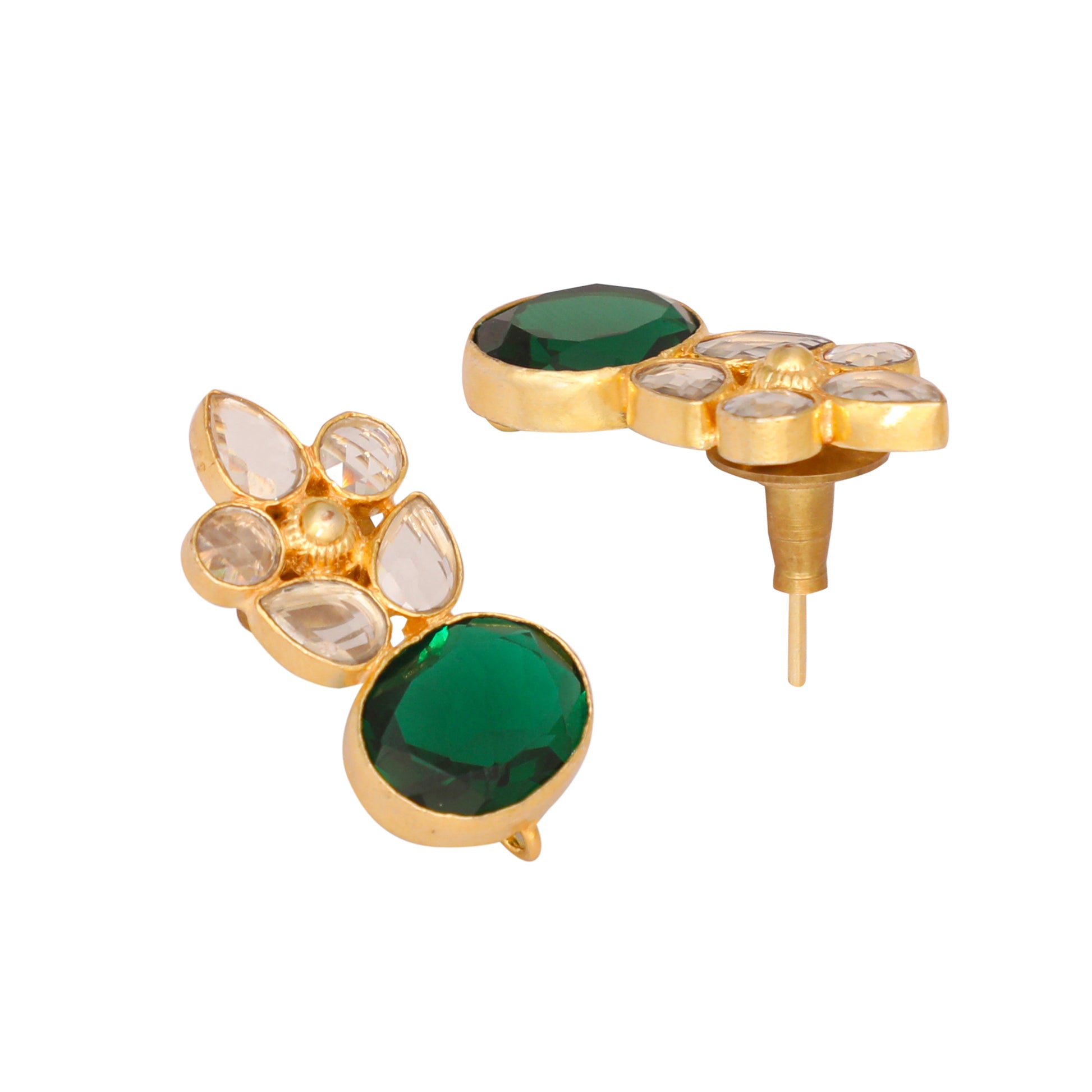 22K Gold Plated Verdant Bloom Studs