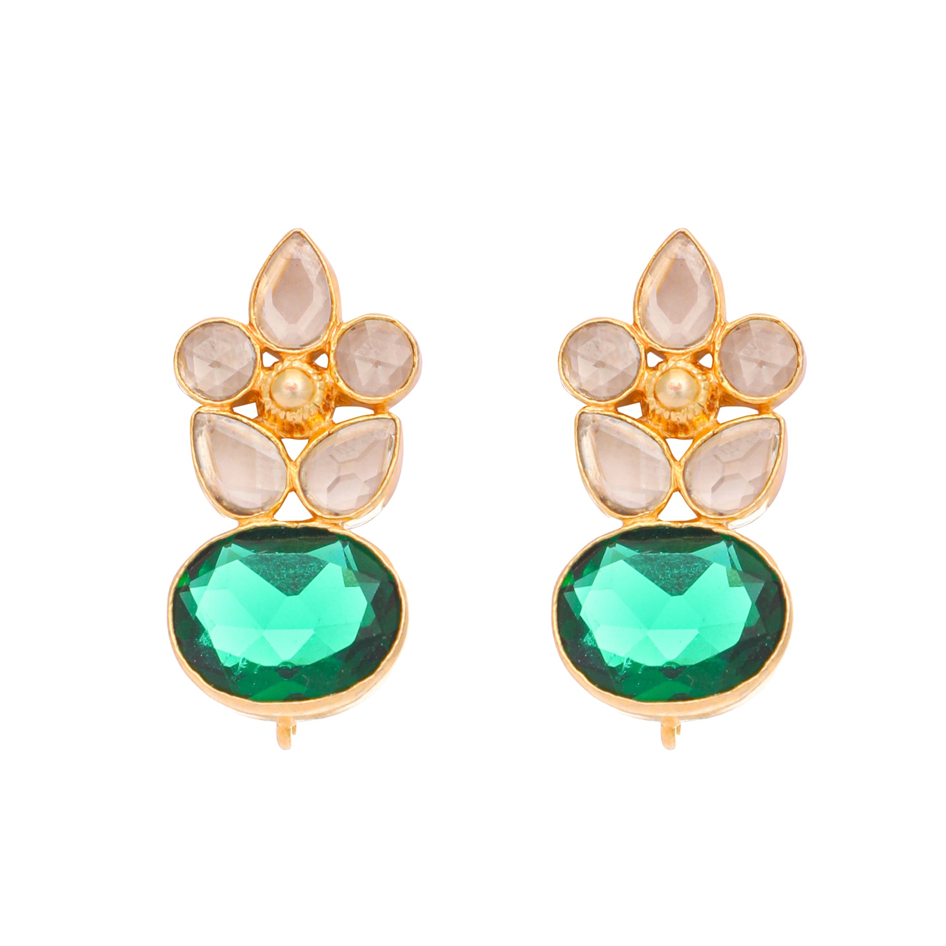 22K Gold Plated Verdant Bloom Studs