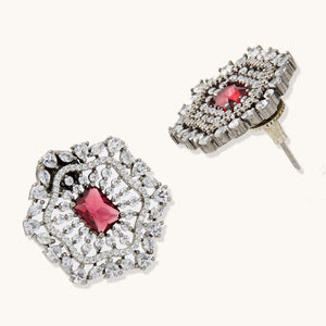 CZ Stone Statement Pendant Set