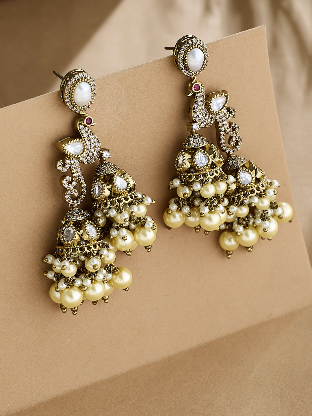 Vintage Kundan Jhumkas