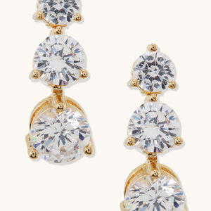 CZ Solitaire Delicate Necklace Set