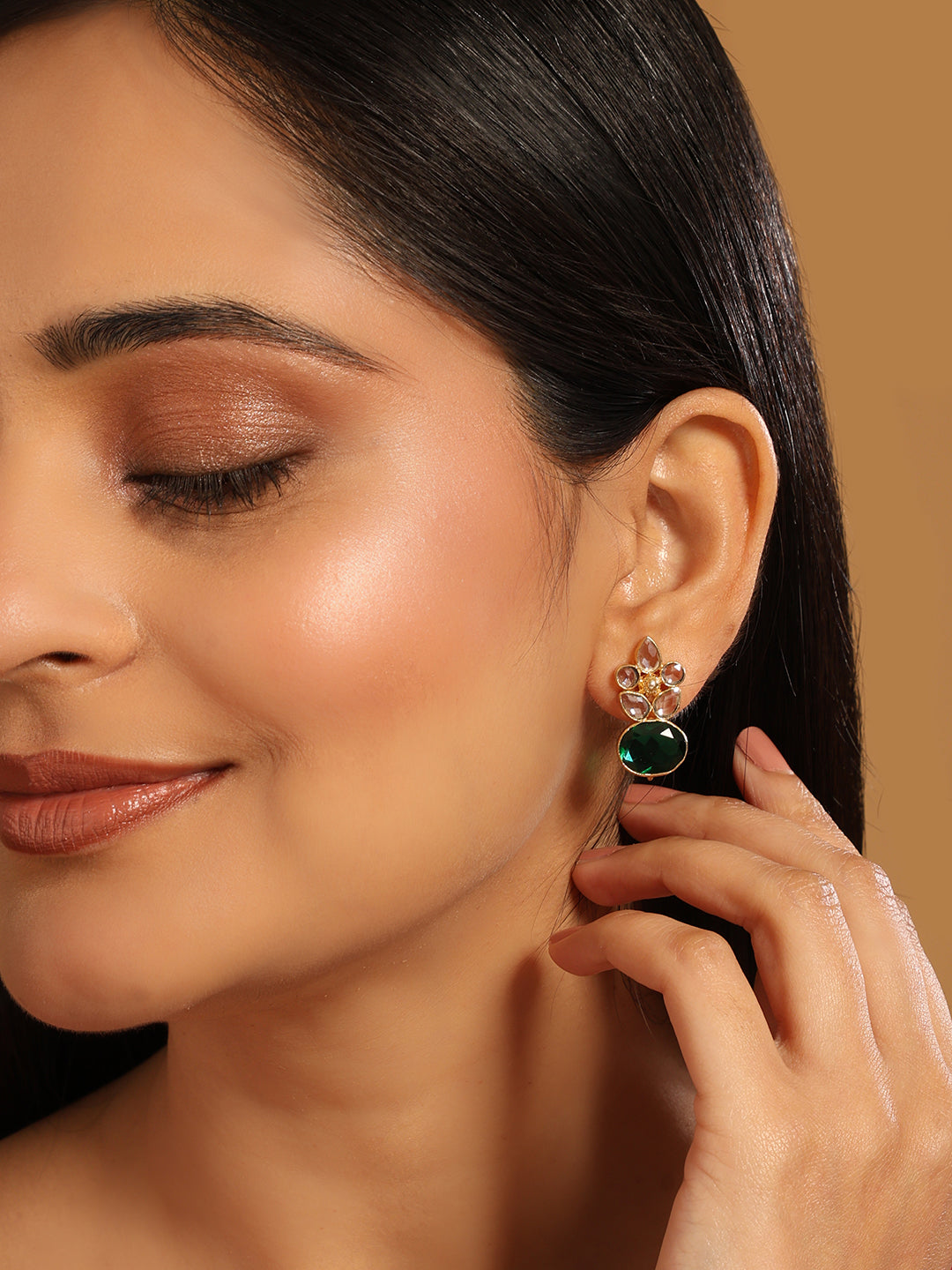 22K Gold Plated Verdant Bloom Studs