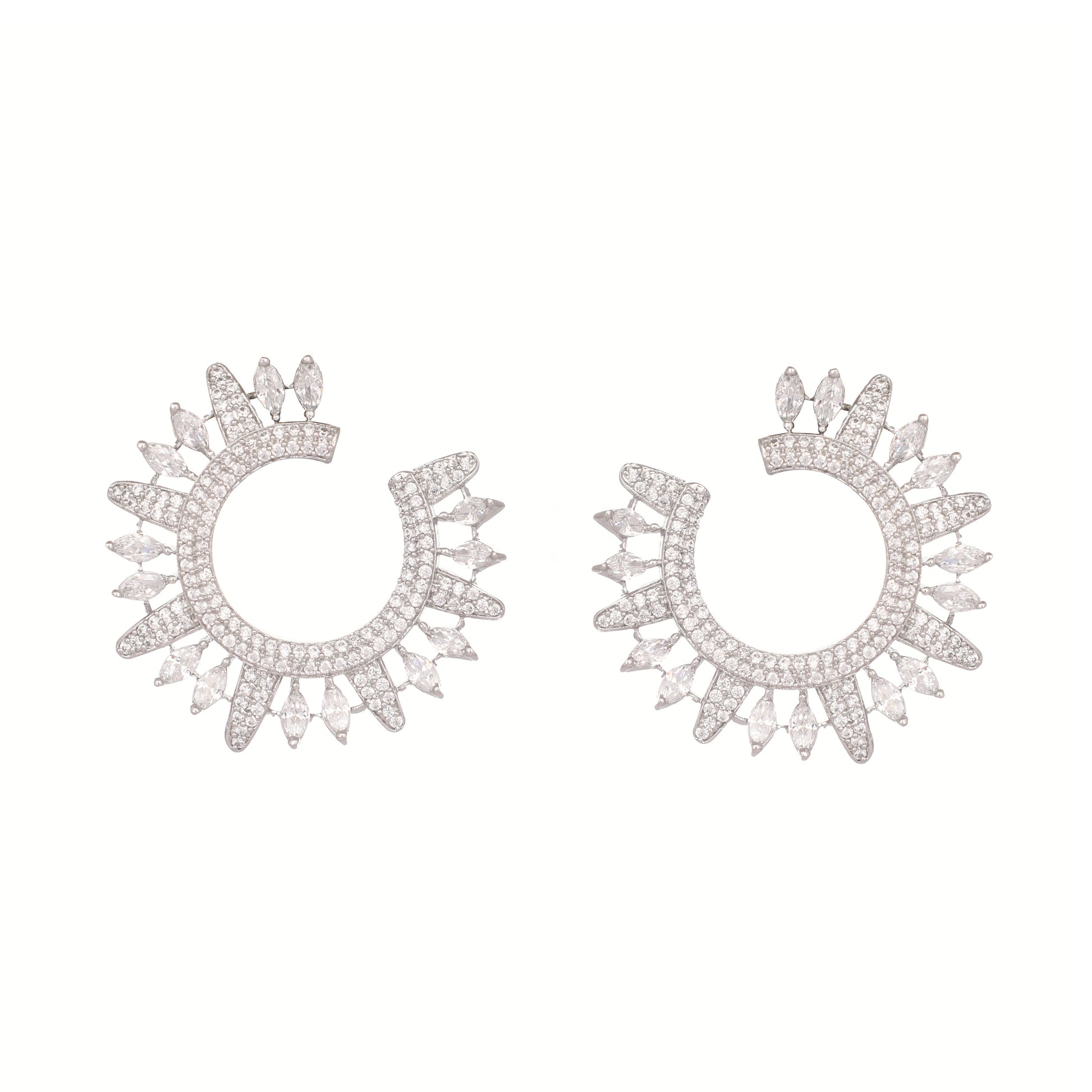 Leafy Brilliance Anti Tarnish Studs