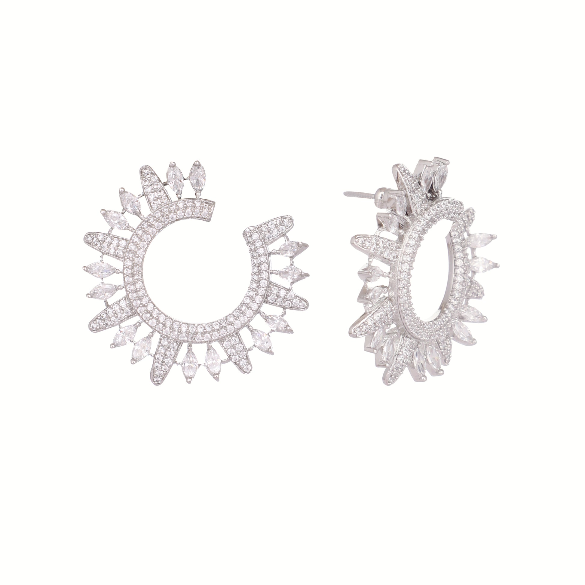 Leafy Brilliance Anti Tarnish Studs