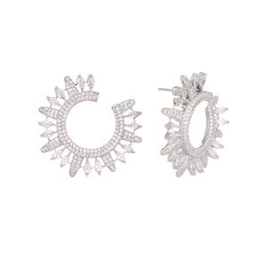 Leafy Brilliance Anti Tarnish Studs