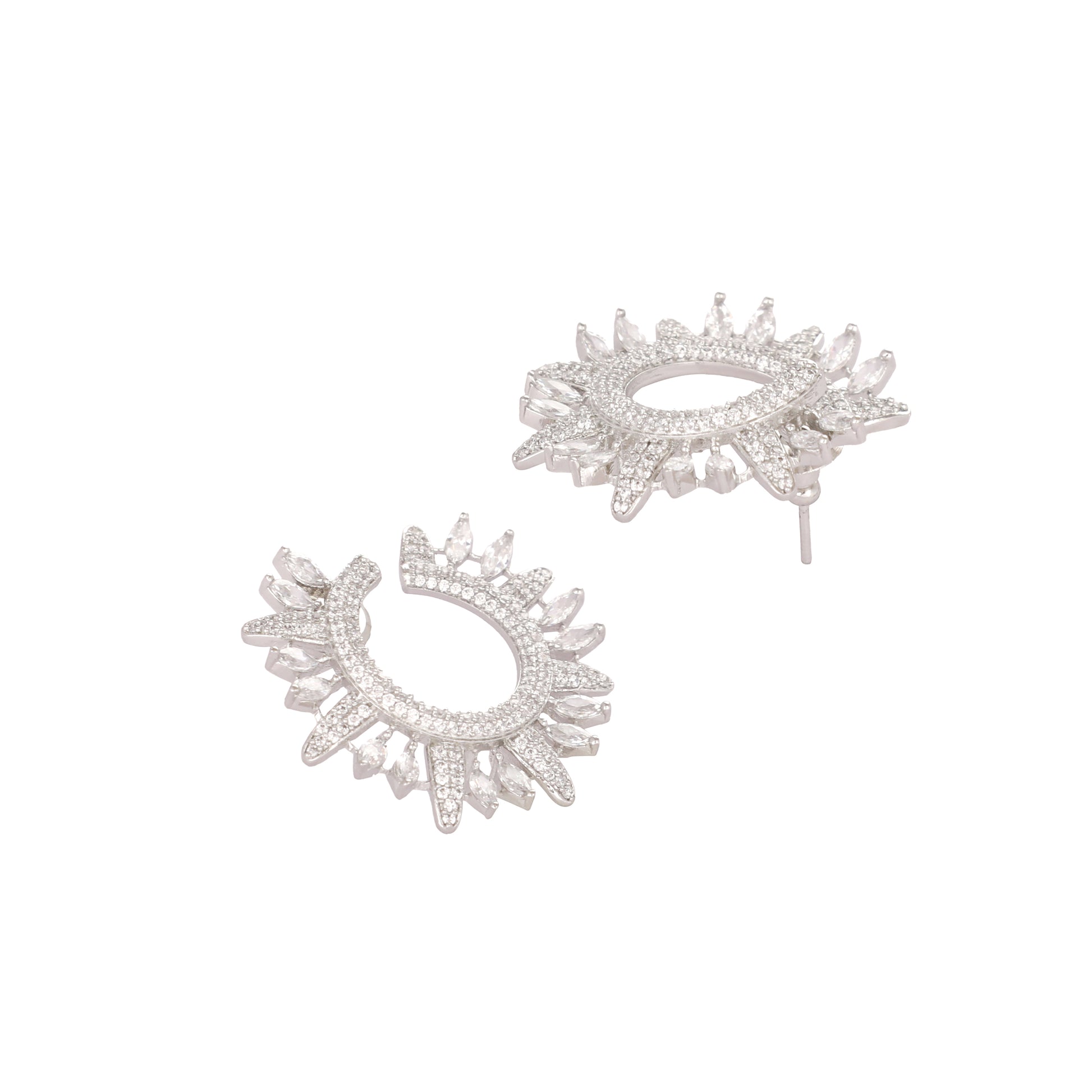Leafy Brilliance Anti Tarnish Studs